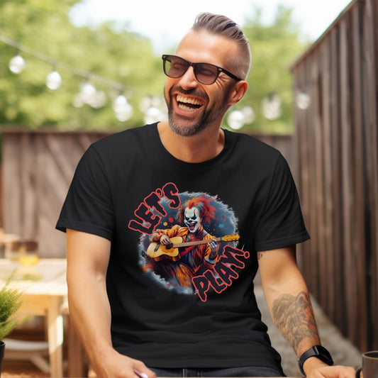 Clown Play Guitar T-Shirt