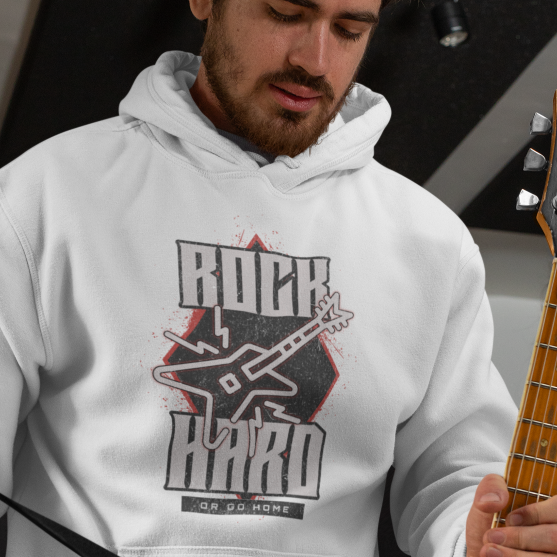 Rock Hard Guitar Heavy Blend Hoodie