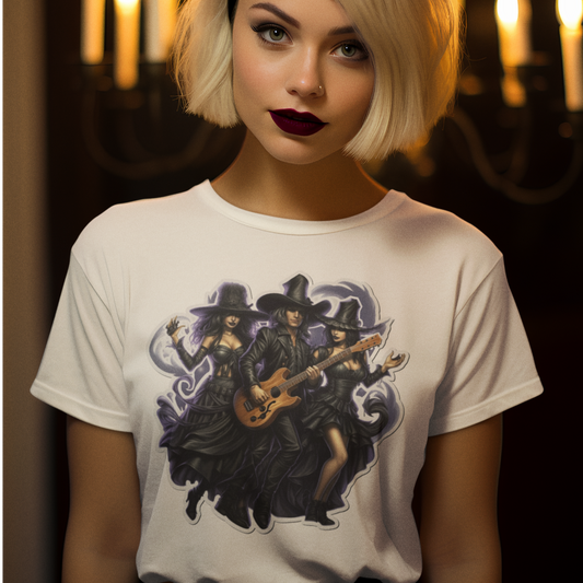 Warlock and Witches Guitar T-Shirt