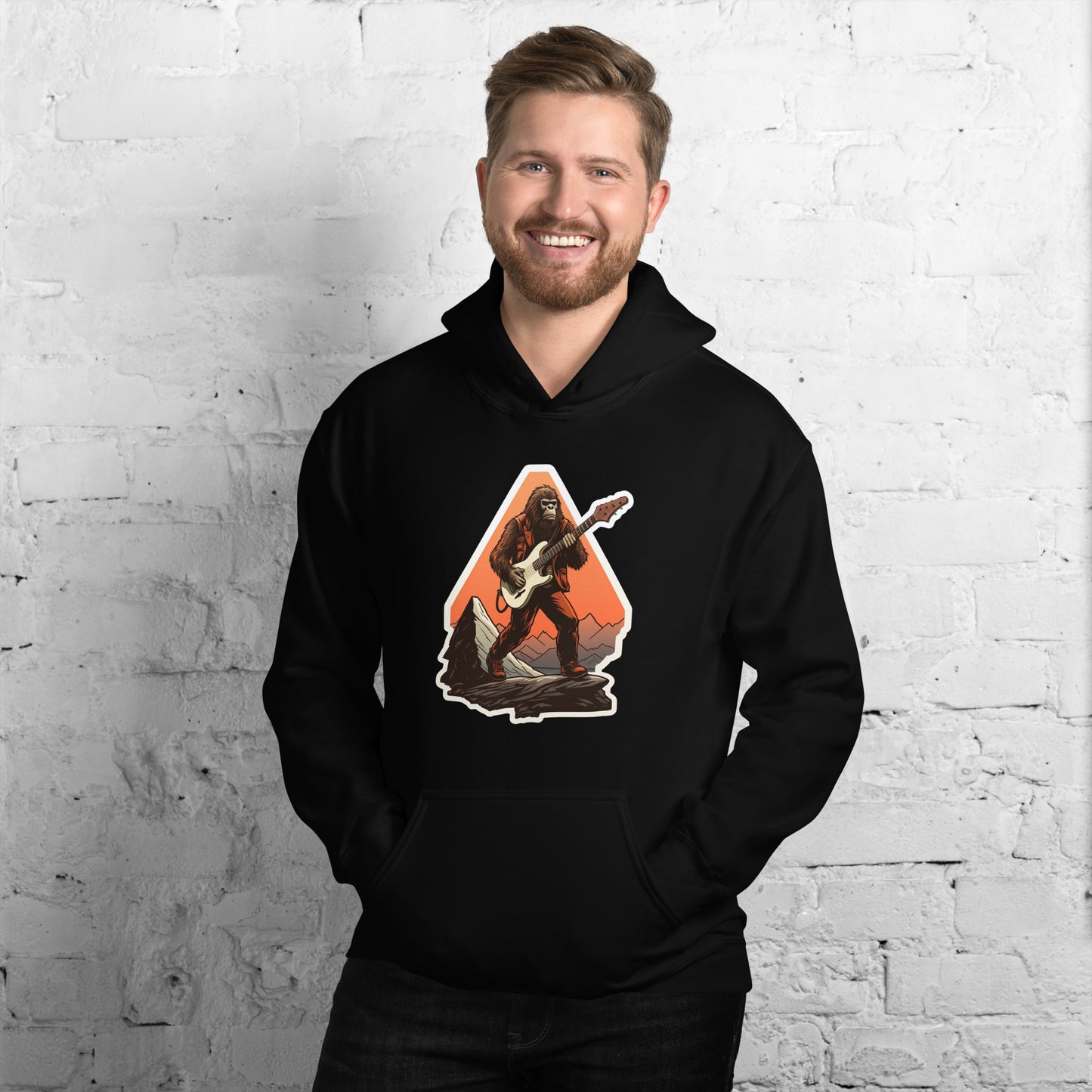 Sasquatch Guitar Heavy Blend Hoodie