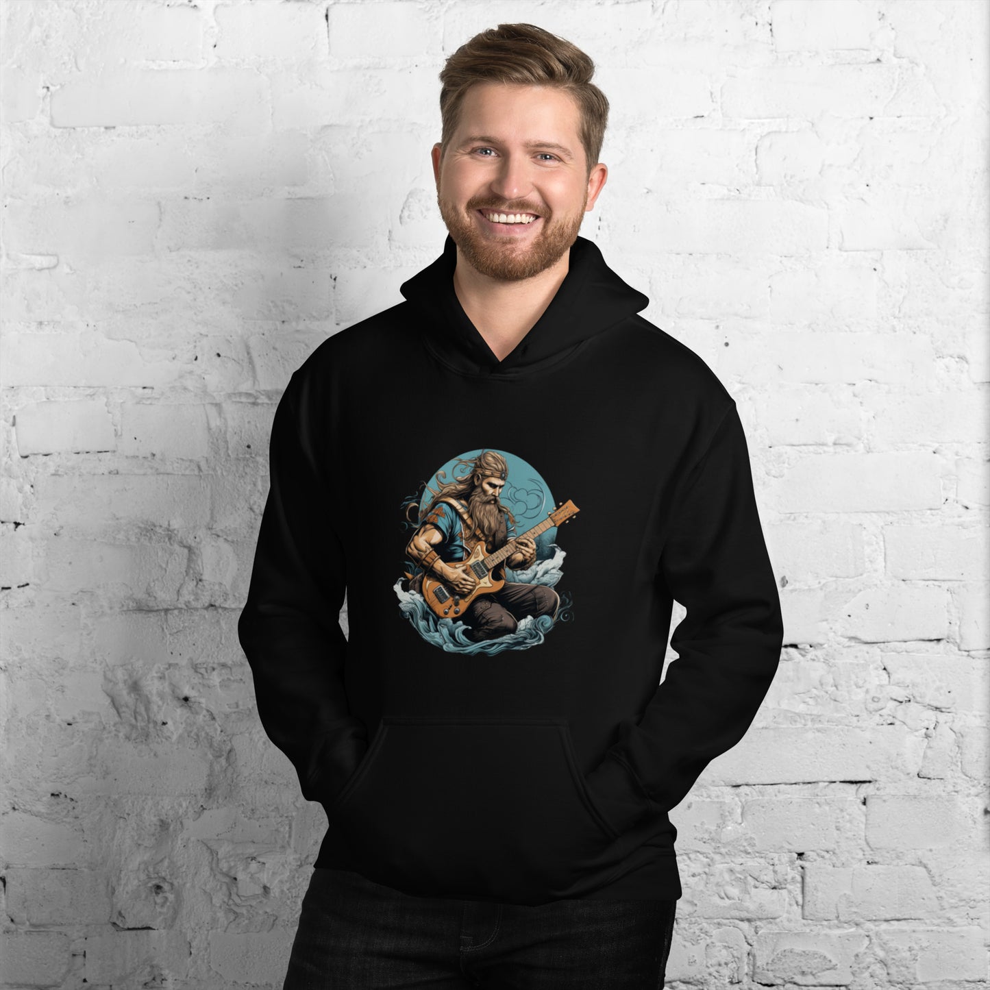 Viking Guitar Heavy Blend Hoodie