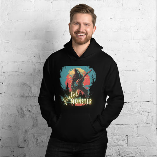 Metal Monster Guitar Heavy Blend Hoodie