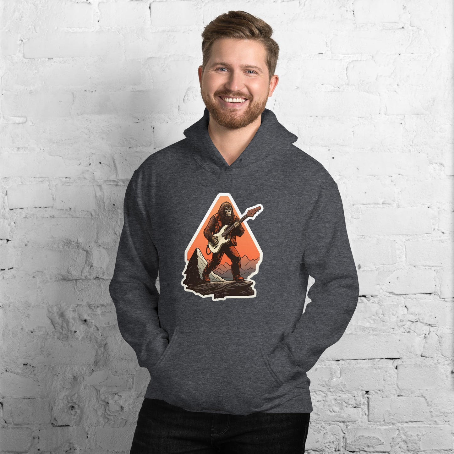 Sasquatch Guitar Heavy Blend Hoodie