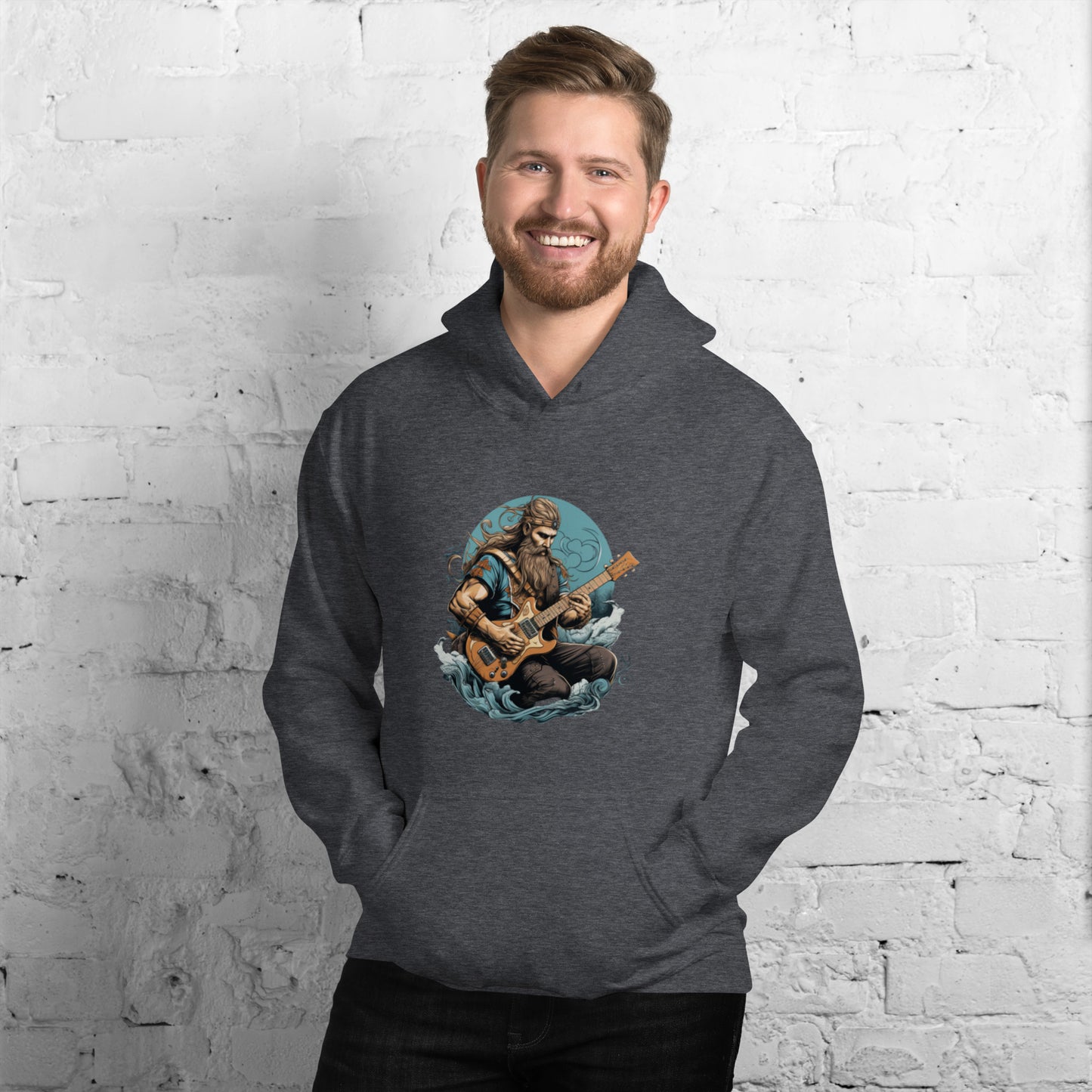 Viking Guitar Heavy Blend Hoodie