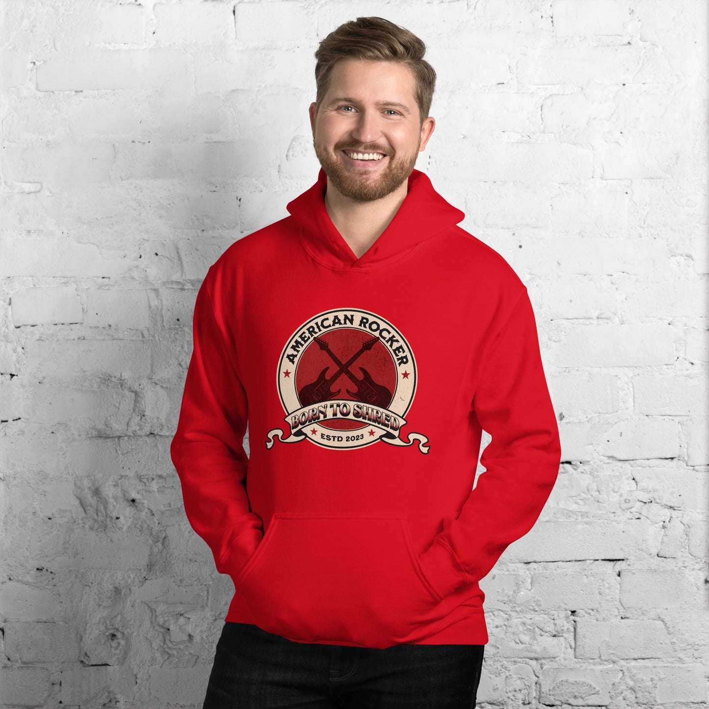 American Rocker Guitar Heavy Blend Hoodie