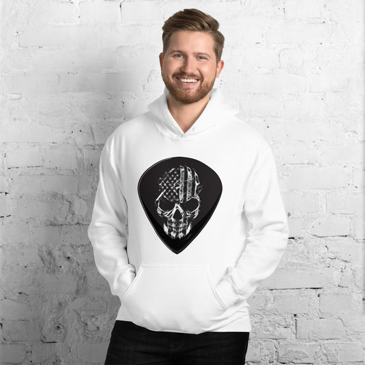 Skull Guitar Pick Heavy Blend Hoodie