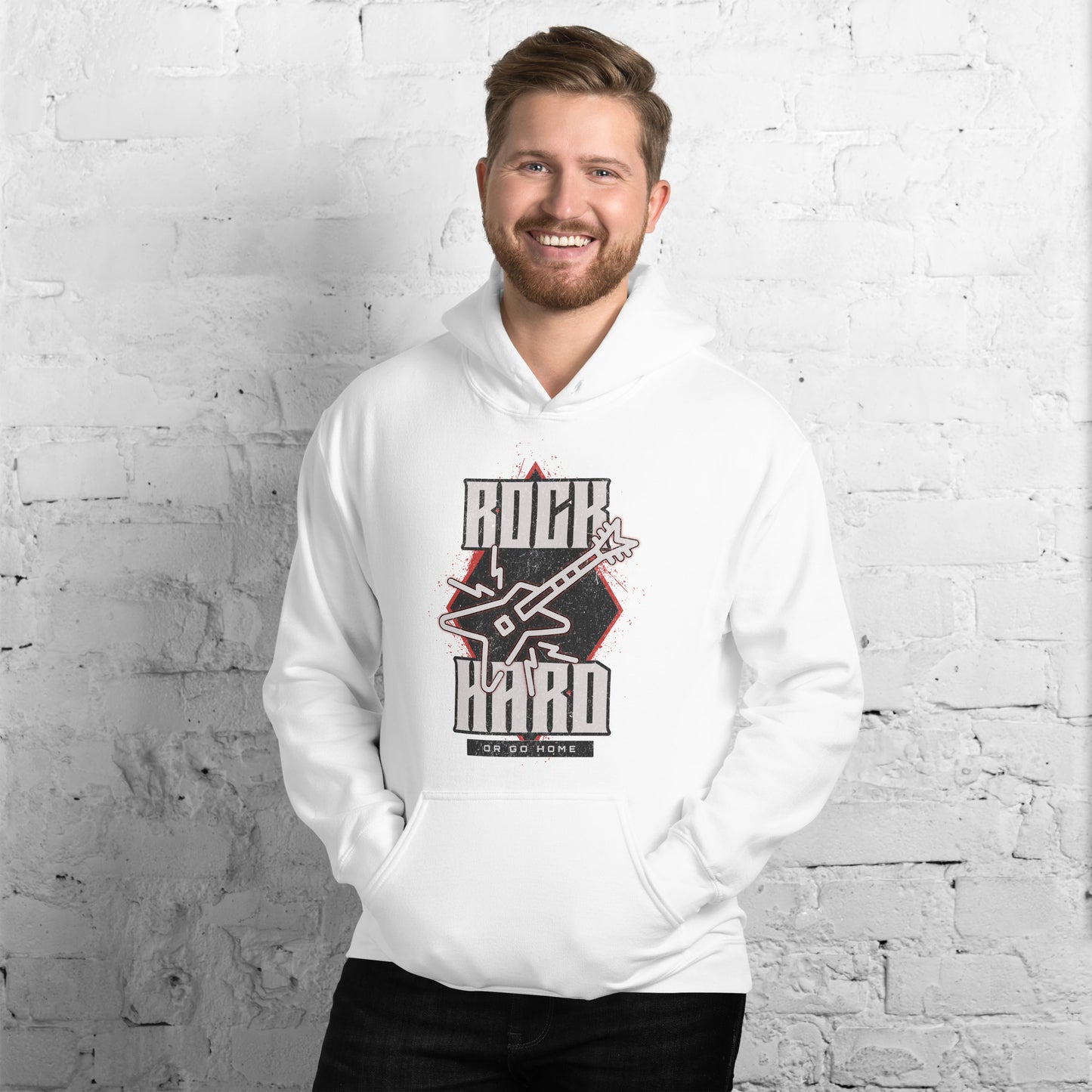 Rock Hard Guitar Heavy Blend Hoodie