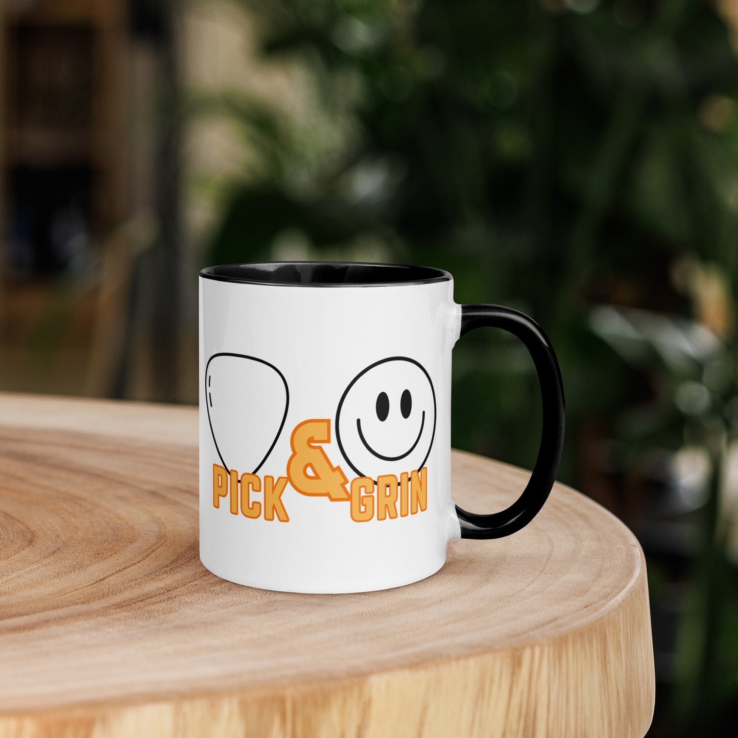 Pick & Grin Guitar Mug with Color Inside