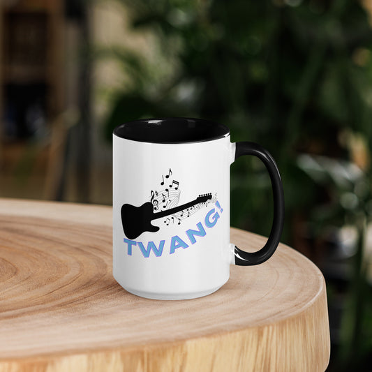 Twang Guitar Mug with Color Inside