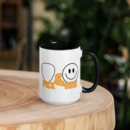 Pick & Grin Guitar Mug with Color Inside